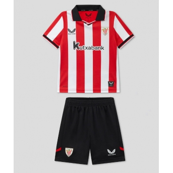 Billige Fotballdrakt Athletic Bilbao Replika Hjemmedraktsett Barn 2025-26 Kortermet (med bukser)